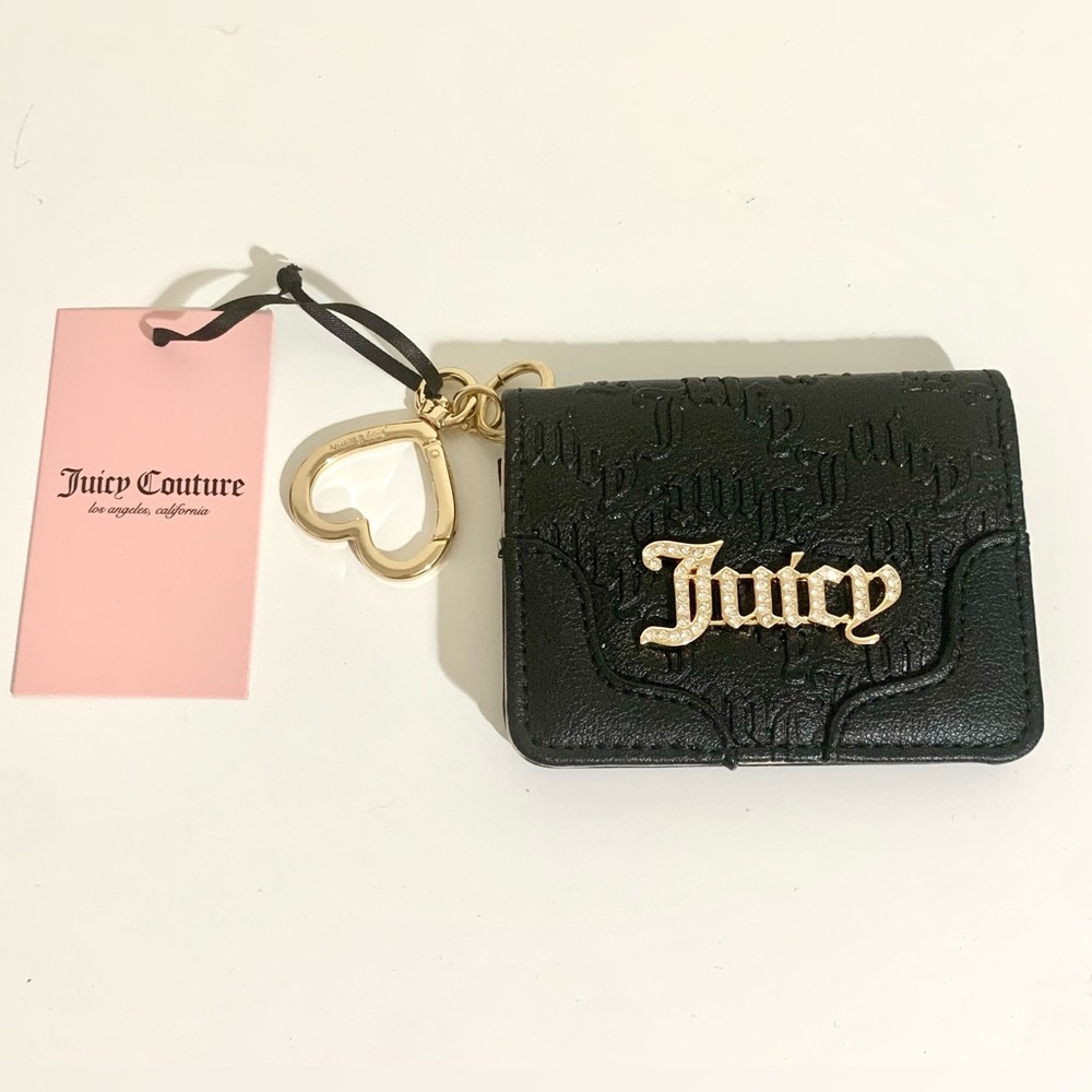 NWT!! Juicy Couture Heartless Card Case Key FOB